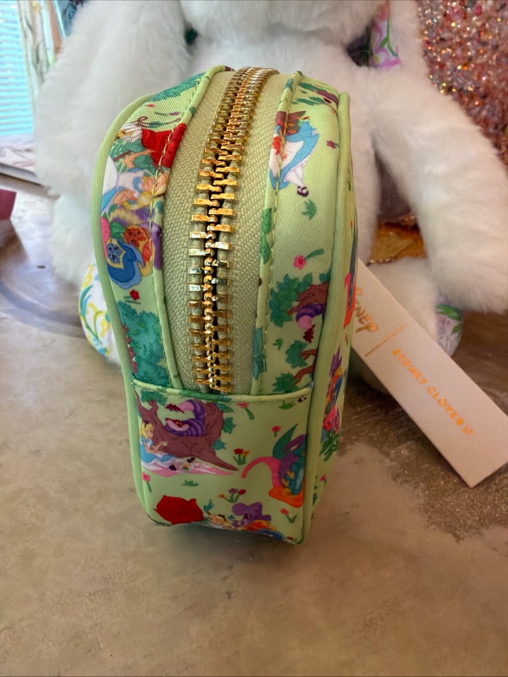 Stoney Clover x Disney Alice in Wonderland Mini Pouch Cheshire Cat Caterpillar - Picture 6 of 7